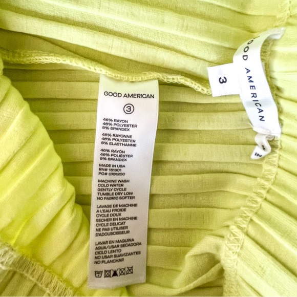 GOOD AMERICAN WIDE LEG RIBBED PANT IN SIZE 3 or Large - Picture 8 of 9